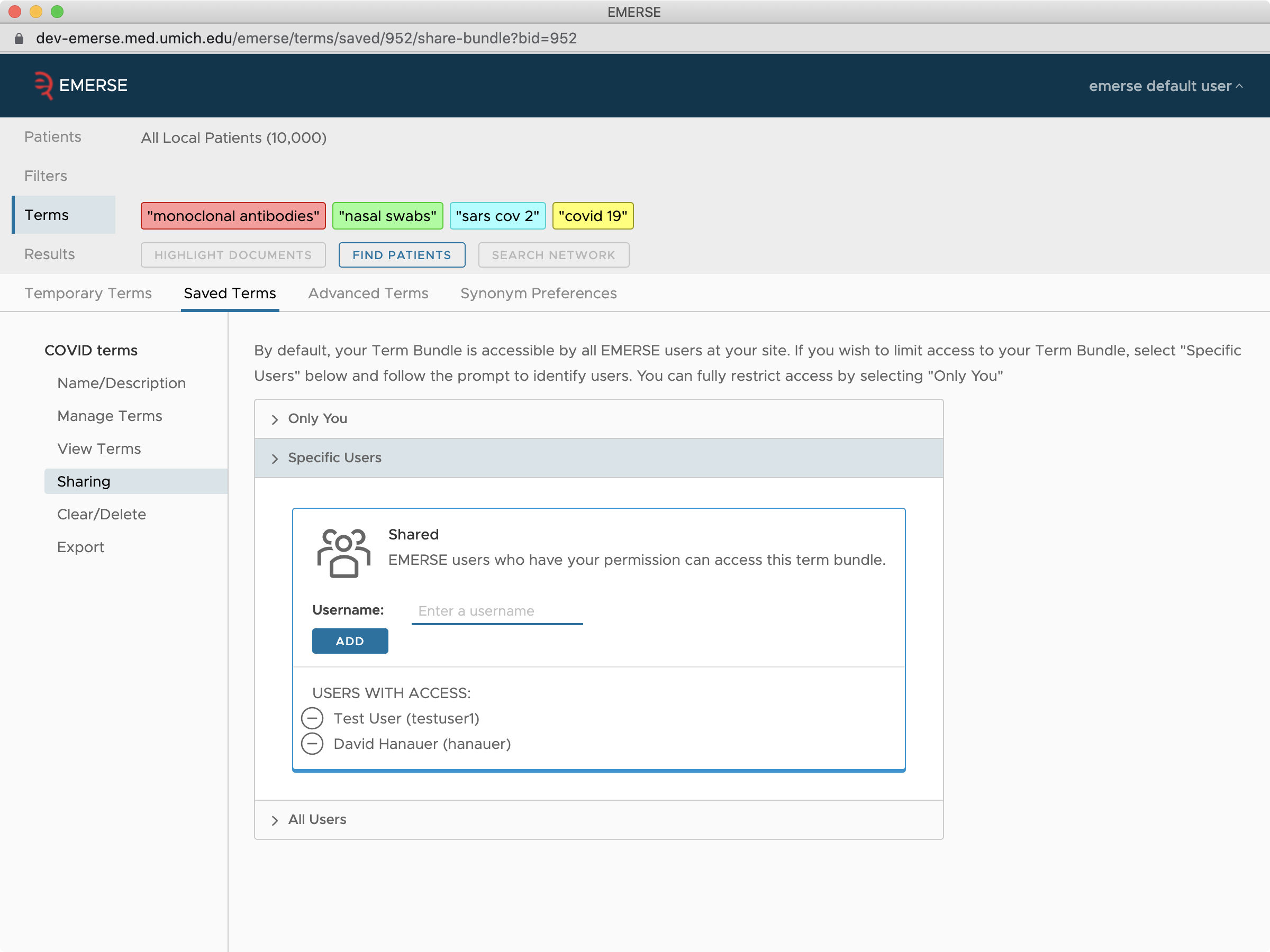 bundle sharing