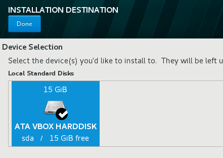 selecting the hard drive for the linux setup