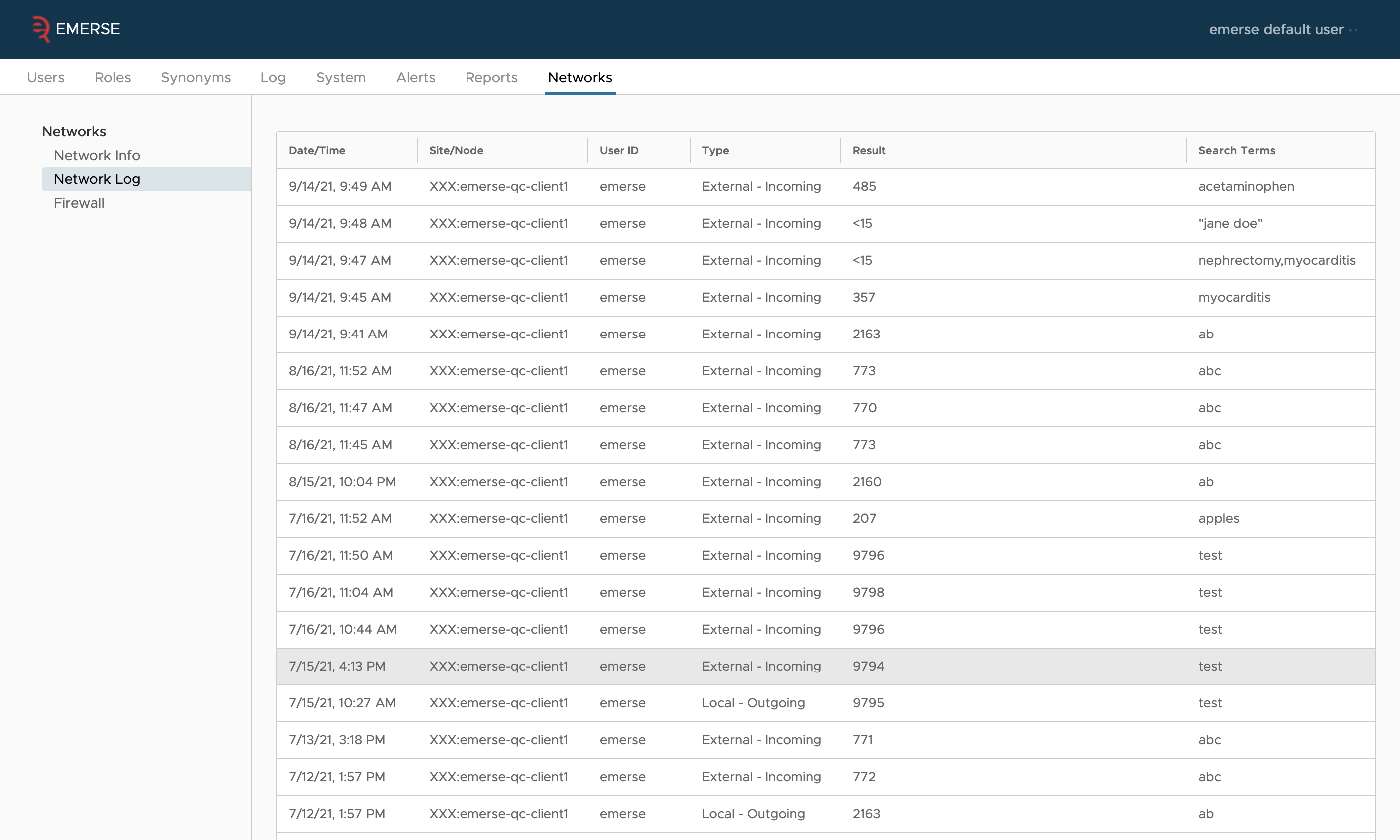 Networking Log Data