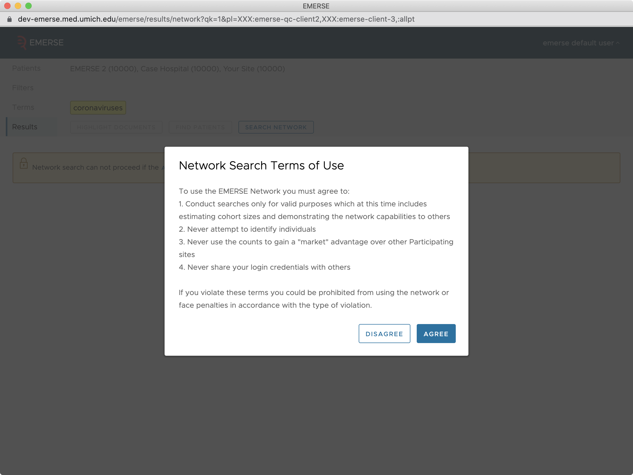 Network Terms of Use